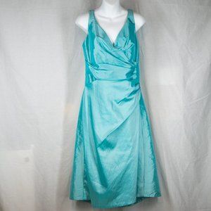 Impression Bridal Aqua V Neck Dress
